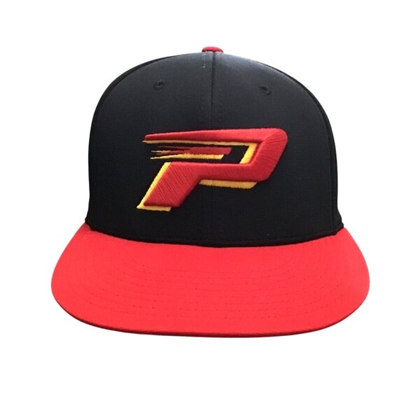 FOOTBALL PARACLETE HIGH SCHOOL SPIRITS MEN FLEXFIT S/M RED/BLACK HAT Pittsburgh - Picture 1 of 6